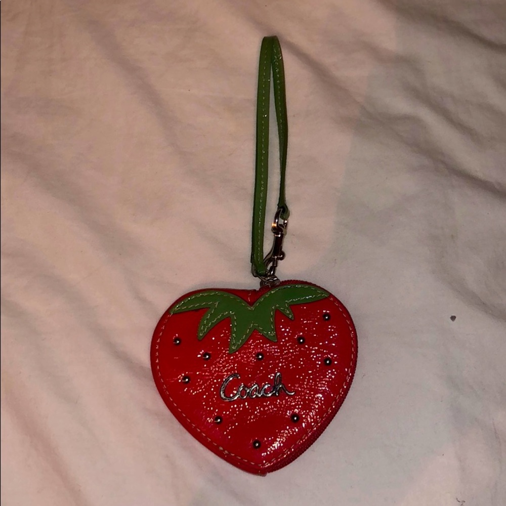 coach strawberry coin purse!